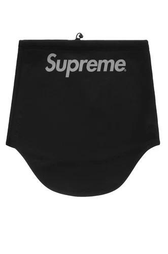 Guêtre de cou FW23 Supreme Windstopper noire résistante à l'eau GORE TEX réfléchissante