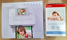 Canon Selphy CP810 Compact Photo Printer Working with cables & Boxed Photo Paper