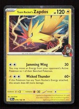 Team Rocket's Zapdos - (Cosmos Holo) Holo 070/182 Miscellaneous Cards & Products