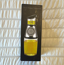 Little Something Oil/Vinegar Cruet 8.5 oz/250 ml Glass SS w/ Lid Dishwasher