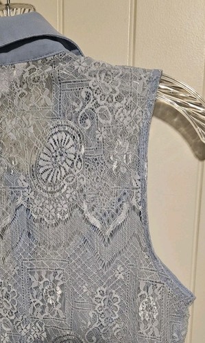 Charming Charlie blusa senza maniche donna taglia media blu - Foto 11 di 11