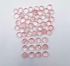 Natural Rose Quartz Round Cabochon Loose Gemstone Lot 22 Pcs 10 MM 100 CT