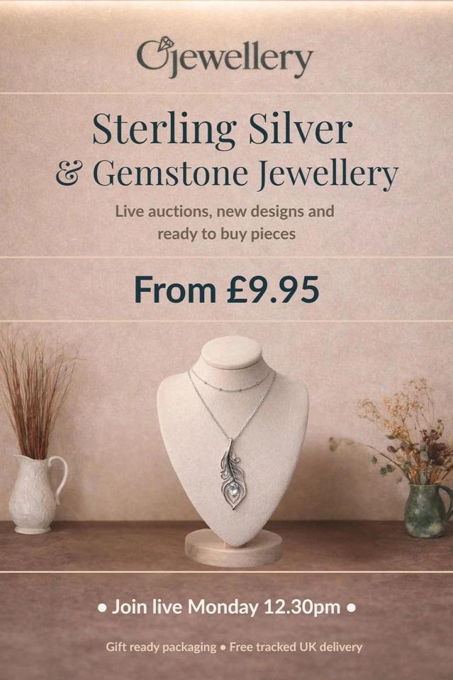 Sterling Silver Jewellery • £9.95 Auctions & New Collection Spotlight