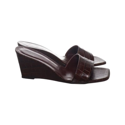 STAUD, mules, taille : 39, marron, cuir, femmes, 6 #igB - Photo 1/4