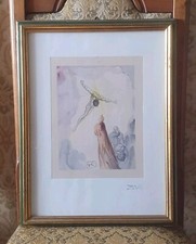 QUADRO SALVADOR DALI  APPARIZIONE DI CRISTO XILOGRAFIA SALVADOR DALI LITOGRAFIA 