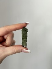 Moldavite Tektite Specimen Perfect Tear Drop Formation& Rare Angel Chime