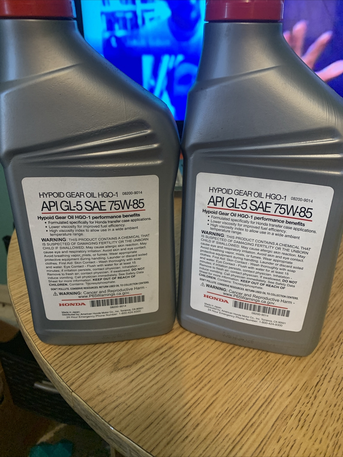 honda hypoid gear oil GL5 Sale 75w 85. 2 Quarts eBay
