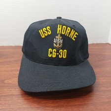 Vtg USS Horne CG-30 Made In USA Snapback Hat Cap