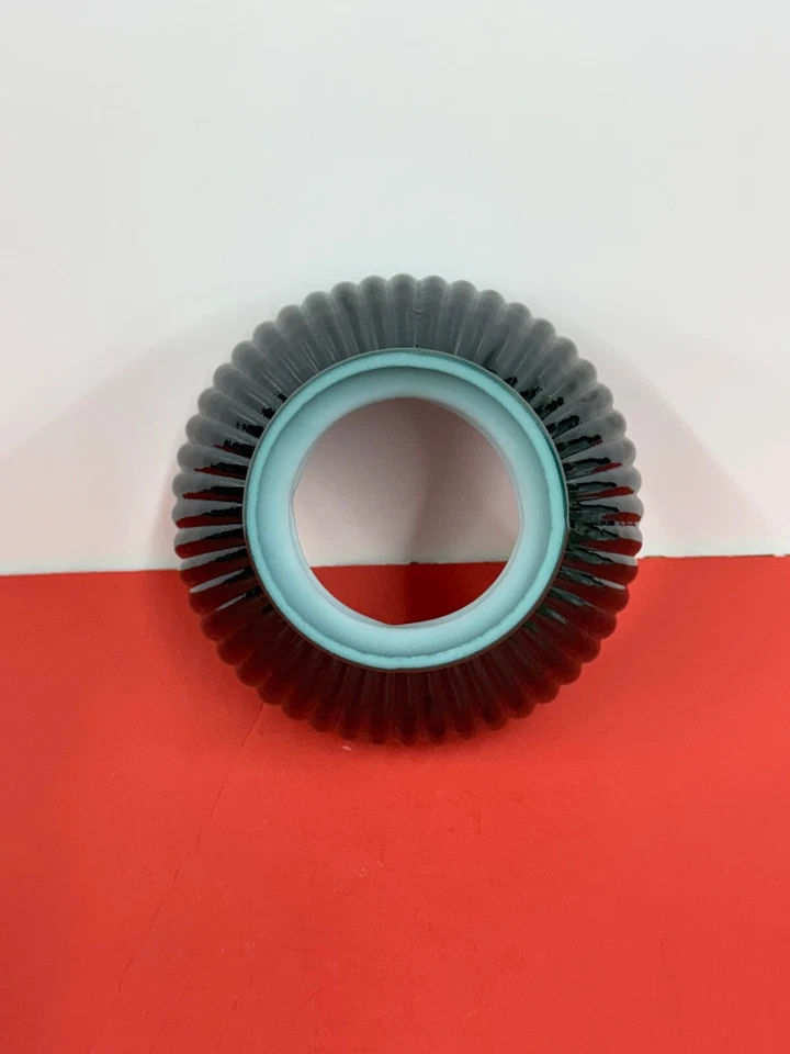 GREEN 6" STUDENT Ribbed GLASS Globe Replacement LAMP SHADE Cased USA NEW 84091 - Image 3 of 4