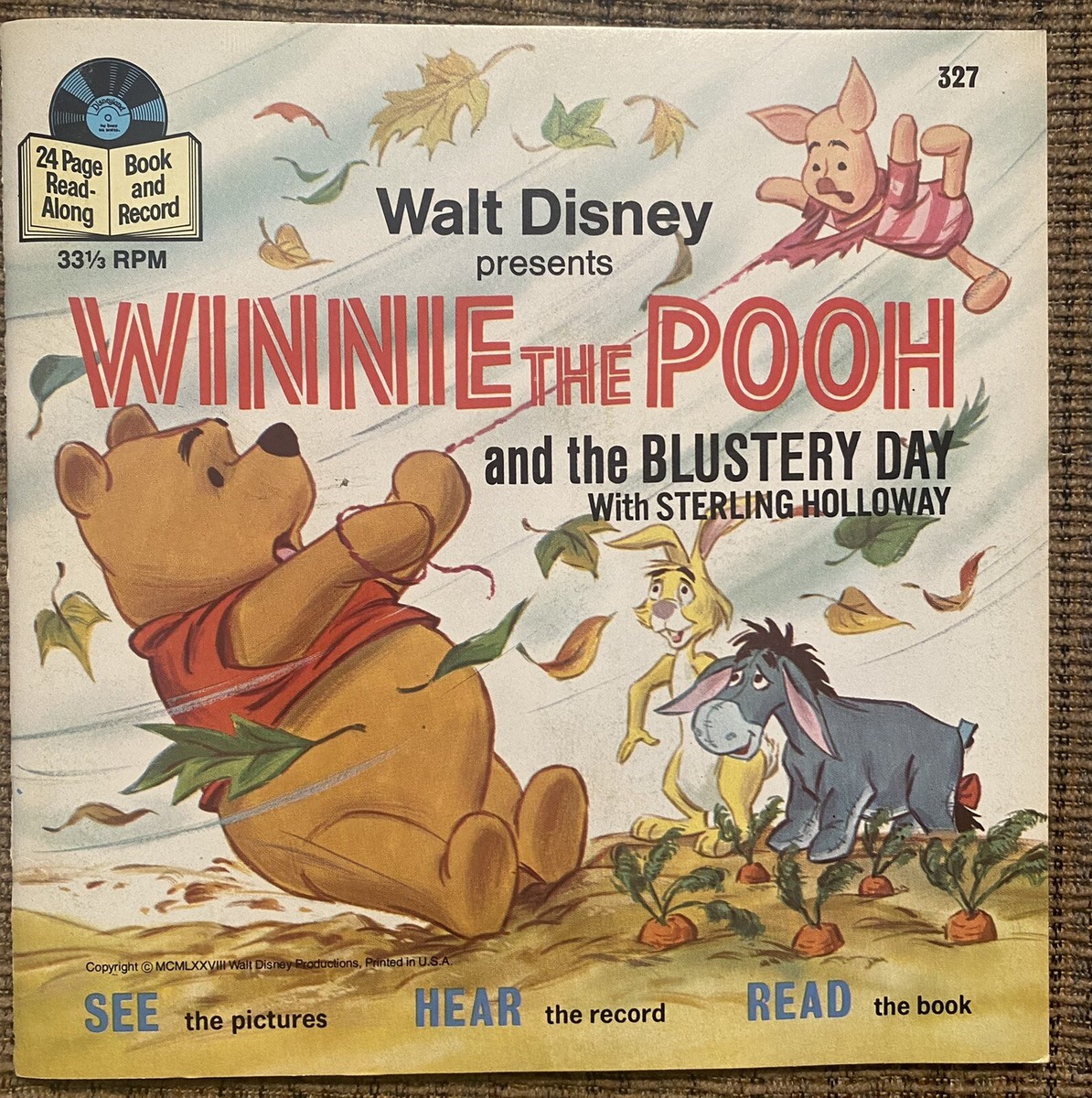 winnie the pooh レコード Winnie The Pooh And The Blustery Day (Book and Record