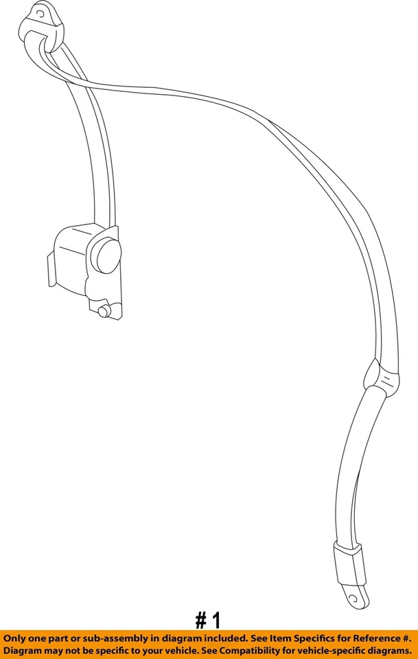 Used Front Left Seat Belt Front fits: 2004 Ford Freestar bucket seats driver ret Foto 4 de 4