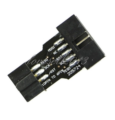USB 10Pin to 6Pin Adapter STK500 USBASP AVR Programmer Adapter Board For Arduino - Picture 15 of 23