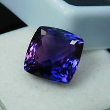 Certified 17.80 Ct Natural Alexandrite Loose Gemstone Cushion Cut Color Change