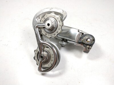 Dérailleur Arrière Campagnolo C-Record Première Génération - Cage Courte, Argent, Italie