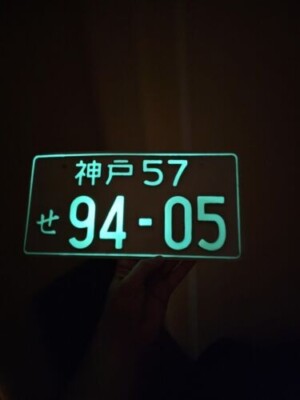 replaces JDM Illuminated License Plate Tag White Japanese Glow 2
