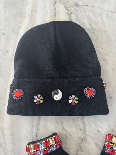 Justice Girls Black Sequin Hat/Gloves Set - New. (B2) - Picture 5 of 5