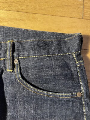 Very Rare Vintage Evisu Genes Paris Edition Denim Jeans Sz36
