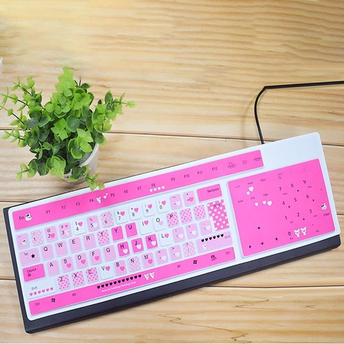 Silicone Protective Film for Desktop PC Keyboard Cover Keypad Protector Skin - Photo 12/18