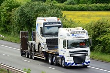 Truck Photo 12x8 - DAF XF - M.J Recovery Services - EY57 DGE