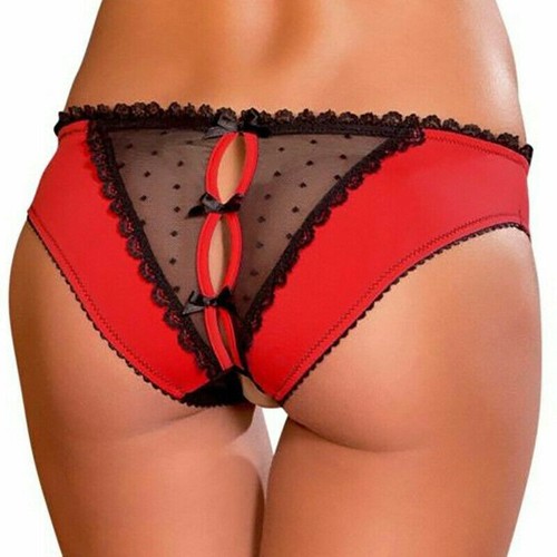 Damen-Höschen offen Schritt Slip Schlüpfer Dessous G-String Tanga Unterwäsche - Bild 4 von 14