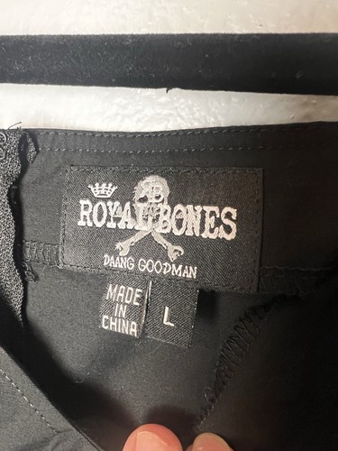 Abito donna Royal Bones Daang Goodman taglia L nero alto basso pizzo gotico usato in ottime condizioni - Foto 4 di 17