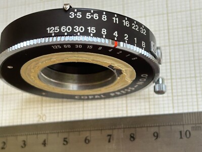 Copal Press No. 0 shutter. f:3.5-32 speed 1-1/125 and B. NEW Copal Press No. 0 shutter. f:3.5-32 speed 1-1/125 and B. NEW
