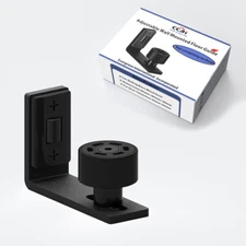 1PC Adjustable Floor Guide Wall Mount Stay Roller Guides Black Sliding Barn Door