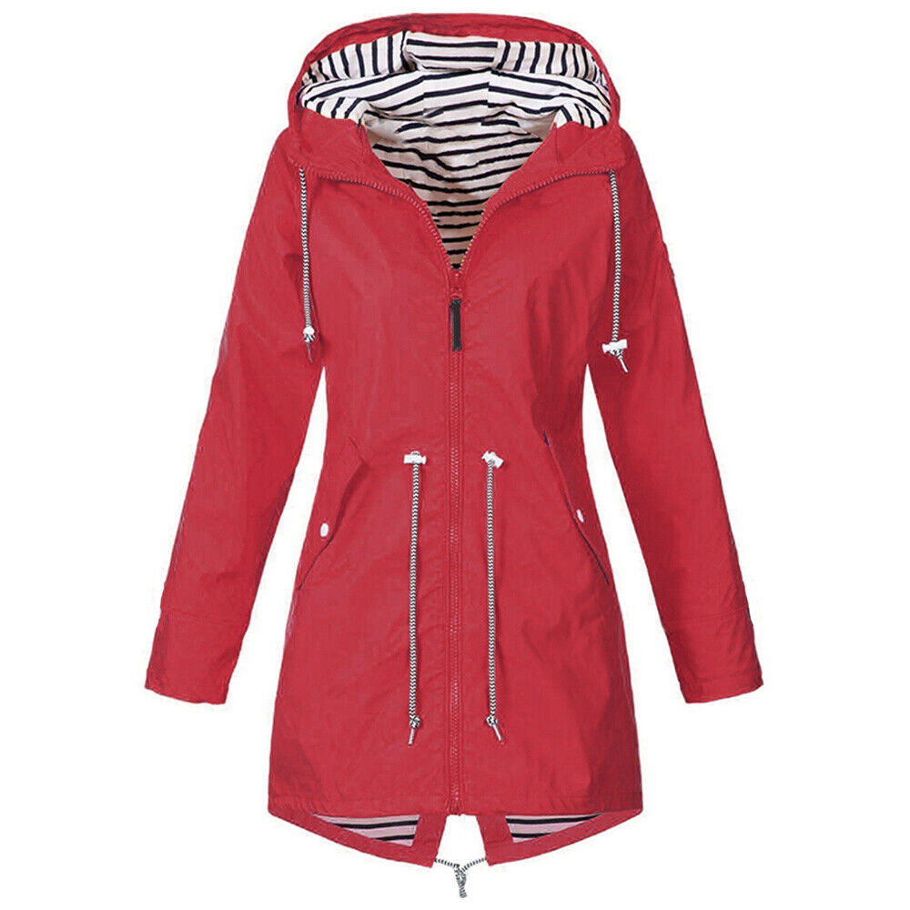 plus size womens waterproof breathable jacket