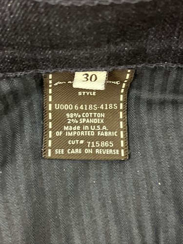 7 Seven For All Mankind Straight Leg Jeans Sz 30 Actual 34x35 Rings on Pockets - Picture 7 of 12