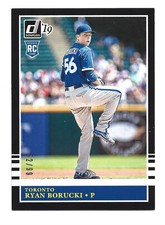 /99 Holo Back 2019 Panini Donruss Retro 1985 #227 Ryan Borucki Toronto Blue Jays
