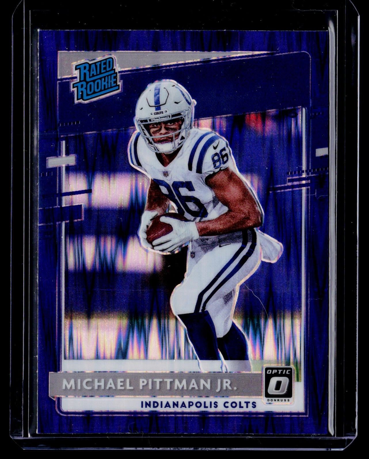 2020 Donruss Optic #172 Michael Pittman Jr. Purple Shock