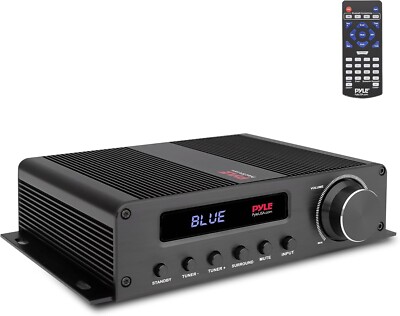 Pyle Compact 5-Channel Bluetooth Amplifier, Hi-Fi Amp Receiver w/ HDMI FM Radio