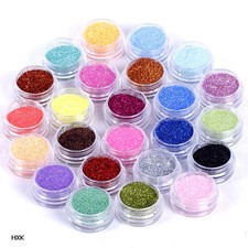 BARATTOLINO DECORAZIONI UNGHIE NAIL ART GLITTER POLVERE METALLIZZATA E BRILLANTE