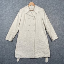 Vintage Ermanno Scervino Jacket Womens Uk 6 Beige Belted Mac Trench Coat