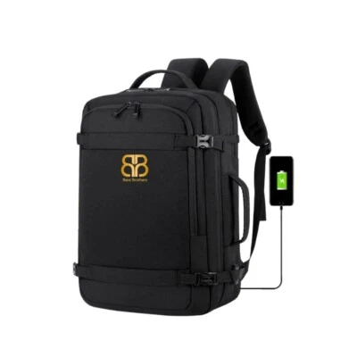 BEST BROTHERS Reiserucksack mit Laptopfach 17.3 zoll Flugzeug Laptop Rucksack USB Ladeanschluß