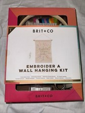 Brit Co Wall Hanging Embroidery Kit New in Box Craft Crafting Beginner