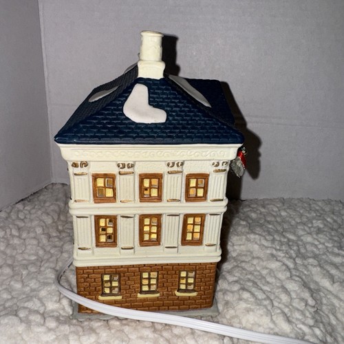 Noma Dickensville Collectibles Porzellan beleuchtete Bibliothek Vintage 1996 - Bild 16 von 18