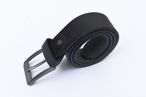 Men Genuine Leather Cow hide Waist Belt Alloy Pin Buckle Waistband Strap - Picture 13 of 29