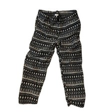 Dip Black White Native American Print Sleep Pants Mens L