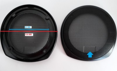 Coppia altoparlante per Auto Doppio Cono 13 cm. 135 mm 15 WATT RMS HI-FI CAR SPL