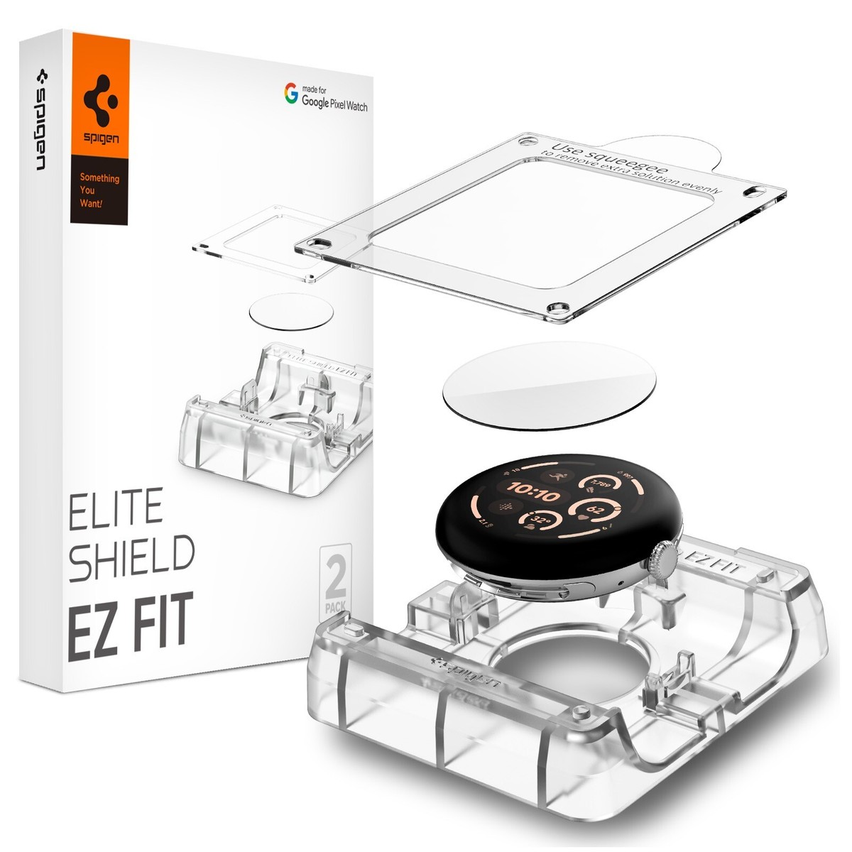 Spigen [EliteShield EZ Fit] Screen Protector | for Pixel Watch 3 