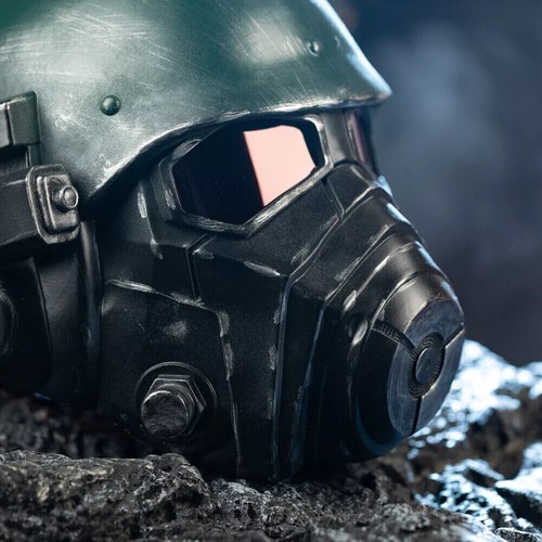 Gioco 1:1 Fallout 4 Veteran Ranger Casco Cosplay Maschera Completa Puntelli Resina Replica - Foto 6 di 12