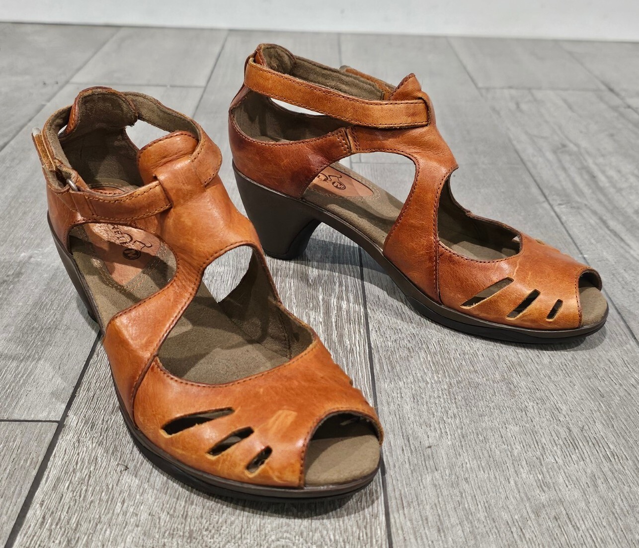 MERRELL Sandali in pelle donna Evera Shift ciclismo marrone chiaro 7 5M