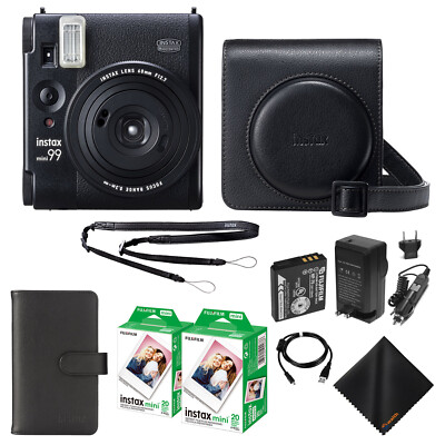 Fujifilm Instax Mini 99 Instant Film Camera +Case +Album + 40 Film (Bundle)