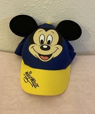 Disney Parks Mickey Mouse Baseball Cap Hat with Ears Kids Toddler Snapback Blue
