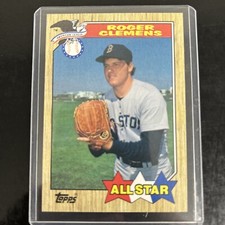 Roger Clemens All Star 1987 Topps MLB Baseball #614 Boston Red Sox
