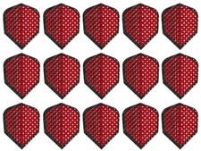 5 Sets Harrows Dimplex Standard Dart Flights - Ships w/ Tracking - Metallic Red
