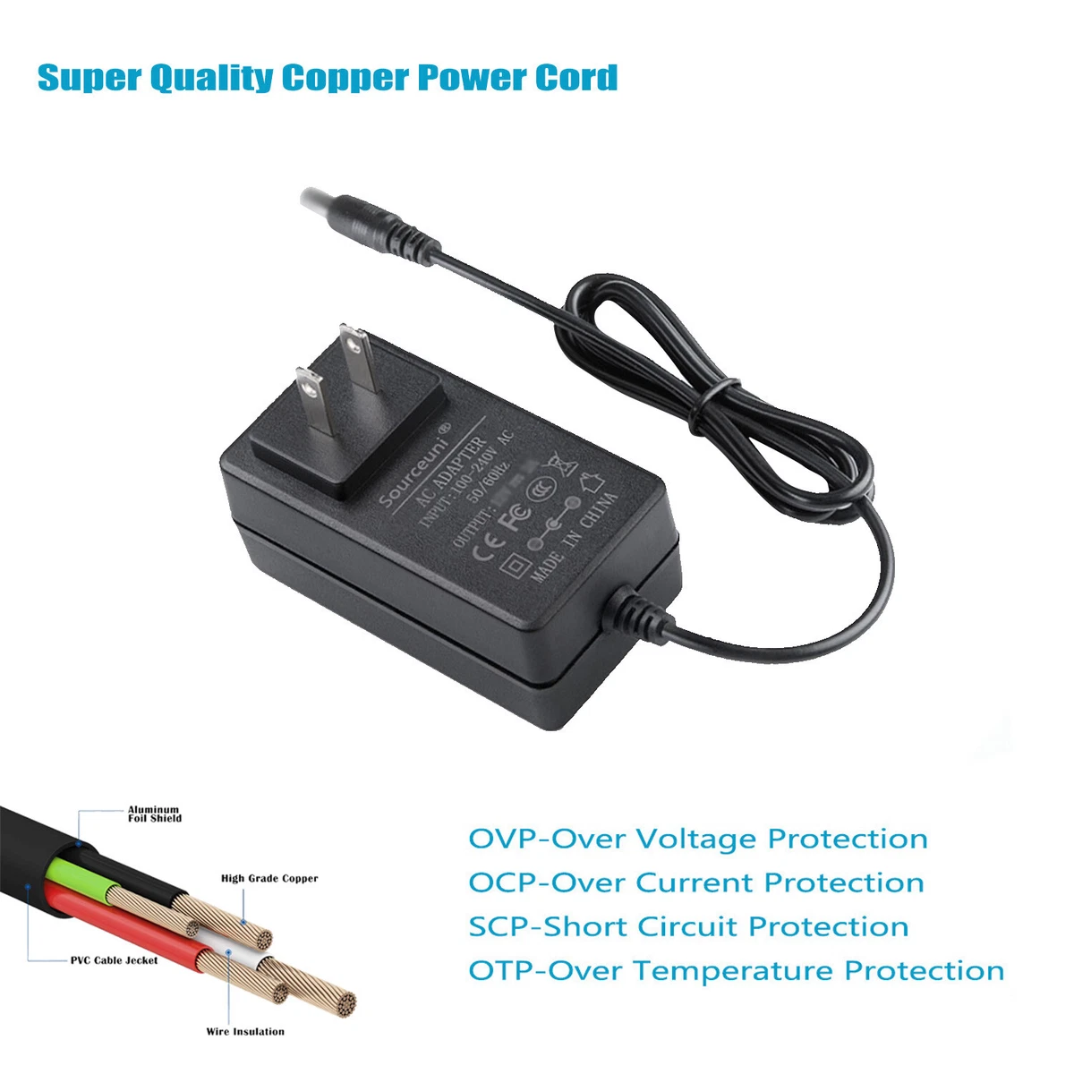 29.4V AC Adapter For Hoverstar LBW12A HS2.0 Flash Wheel Hoverboard Barrel Tip