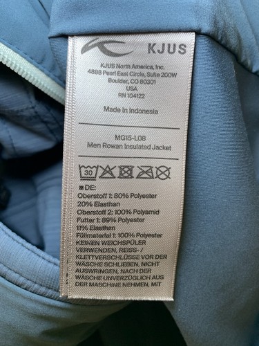 KJUS Rowan Insulated Full Zip Hybrid Jacket Mock Neck• Size 52/Large - Picture 7 of 8