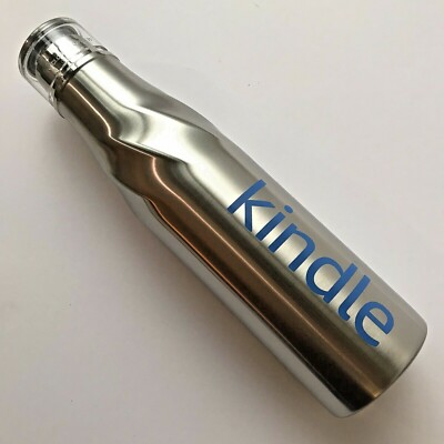 KINDLE Stainless Steel Silver Hot & Cold Insulated Travel Water Bottle 